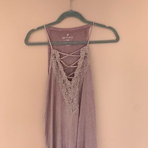 v neck american eagle tank